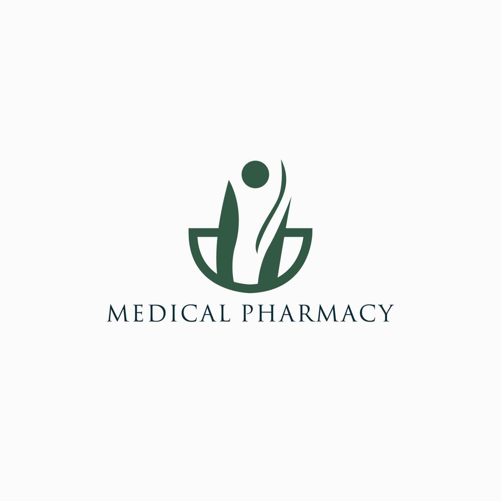 Medical person logo icon design vector