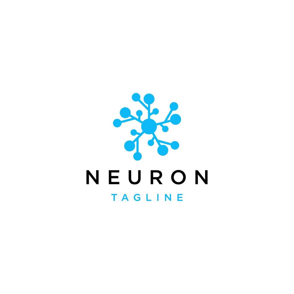 Neuron logo icon design vector