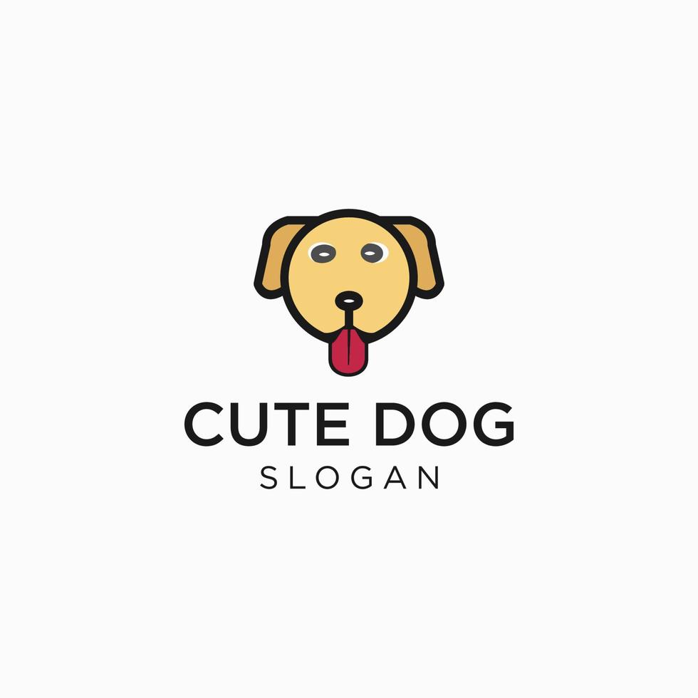 vector de diseño de icono de logotipo de perro