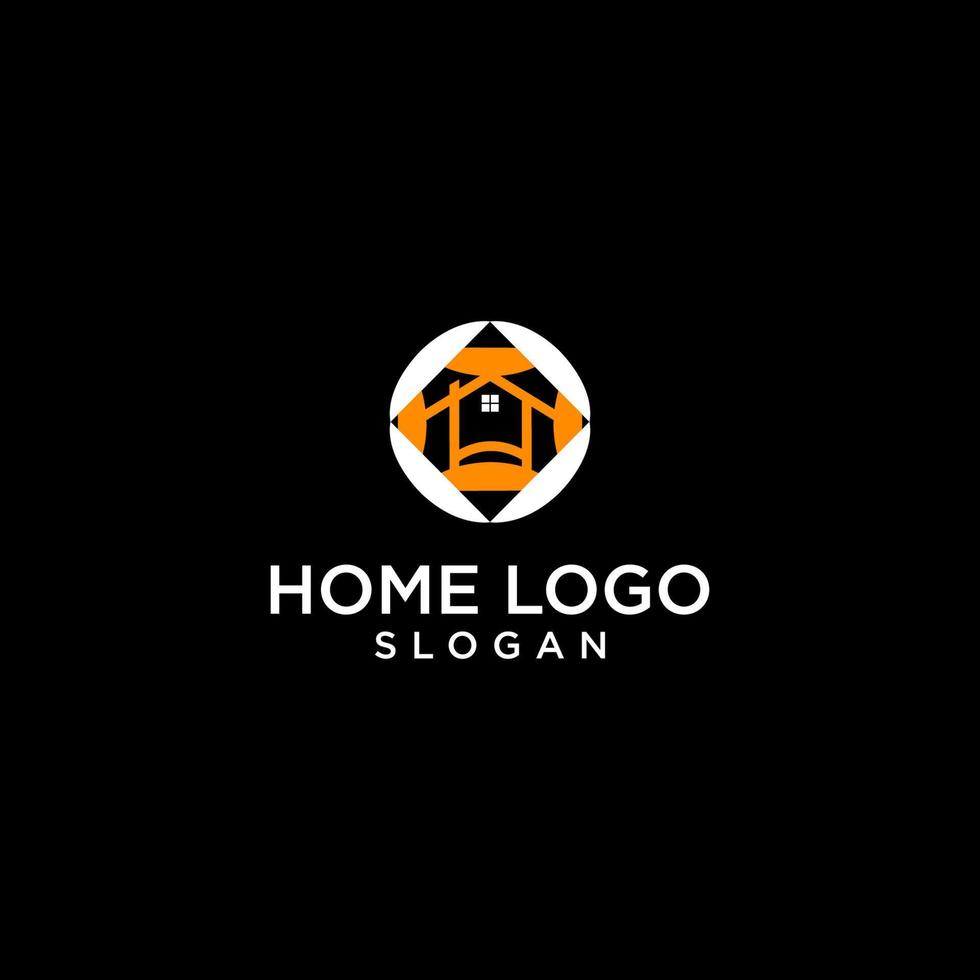 Home  logo icon design template vector