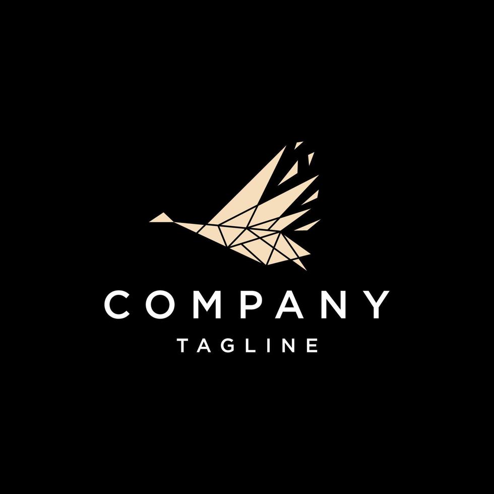 Goose geometric logo vector icon design template