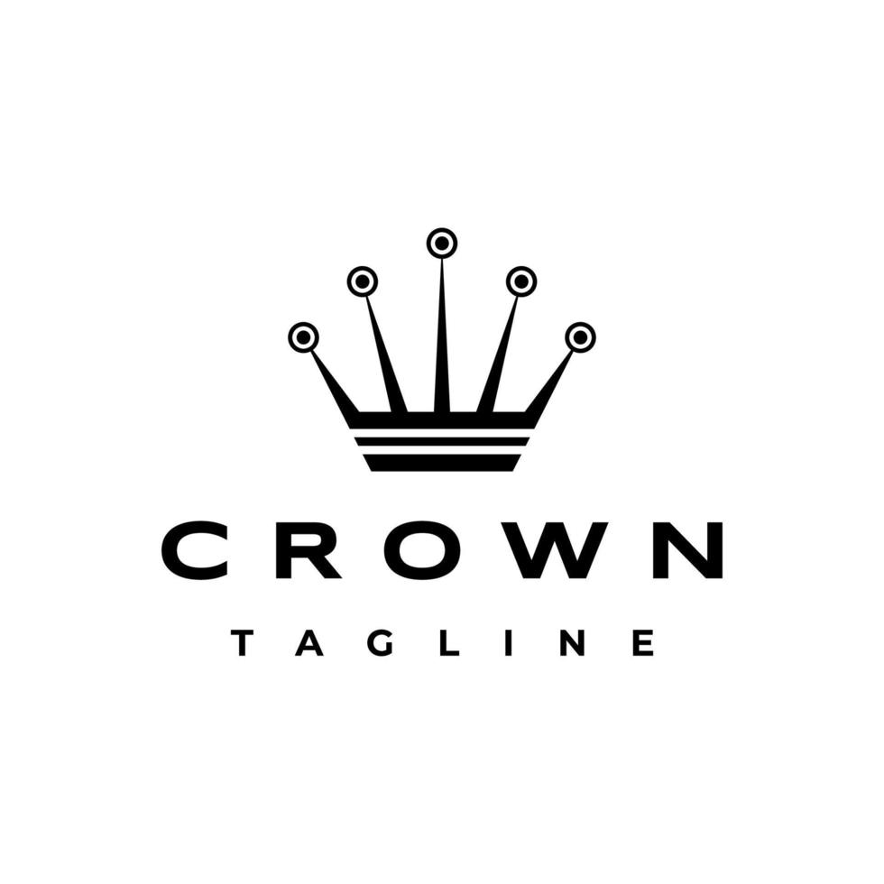 Crown logo design vector template