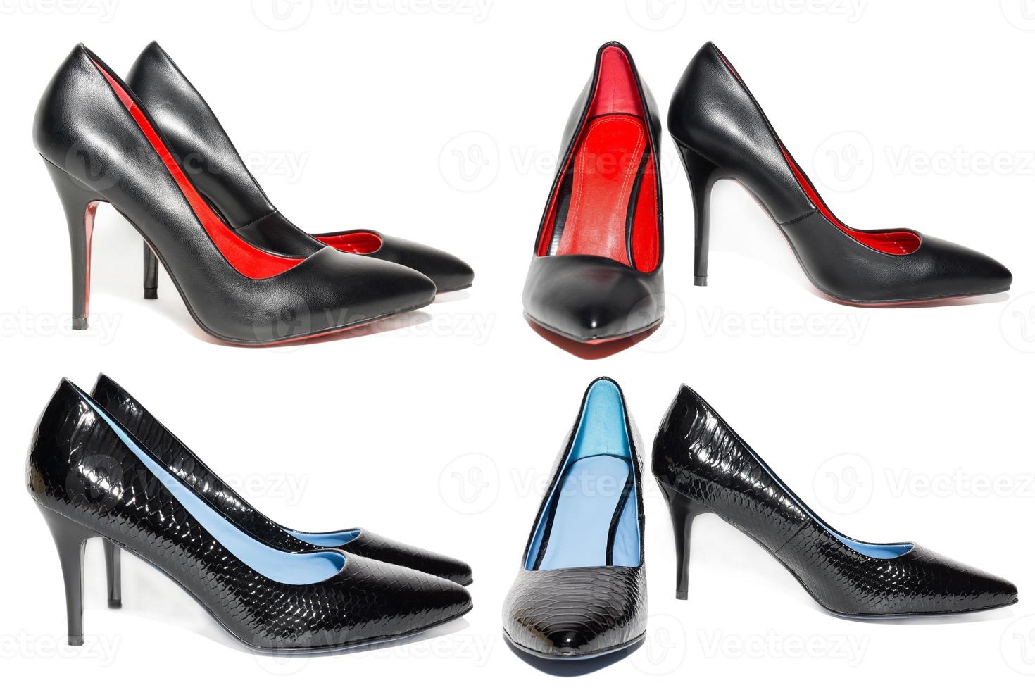 Women's shoes on white background photo