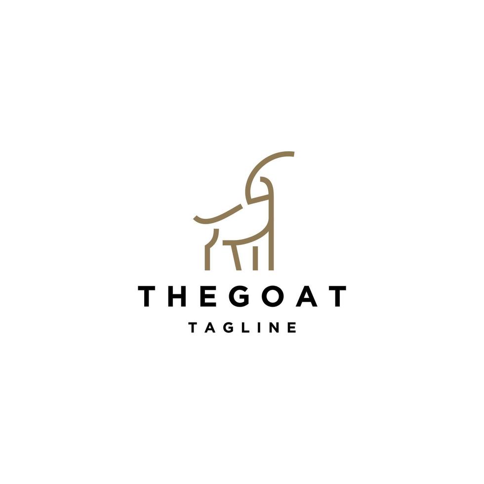 Goat logo vector icon design template