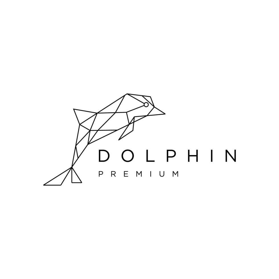 Dolphin logo vector icon design template