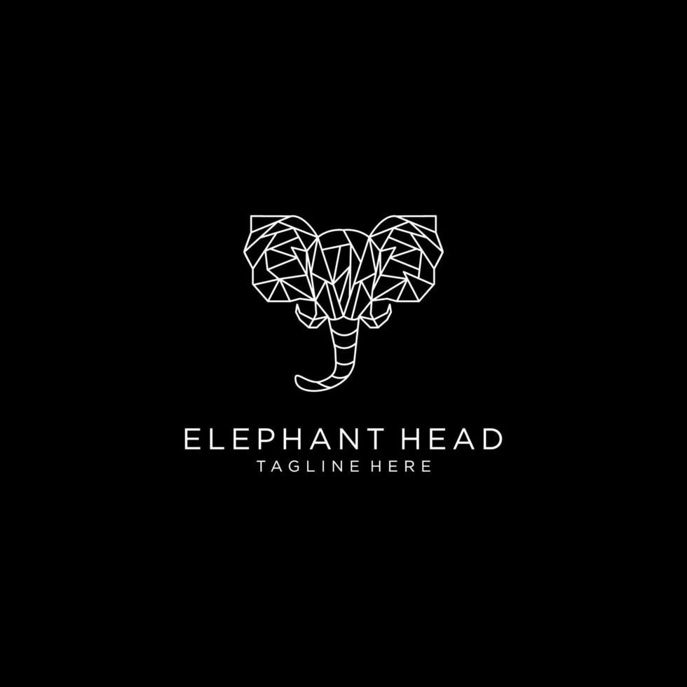 plantilla de diseño de icono de logotipo de elefante vector