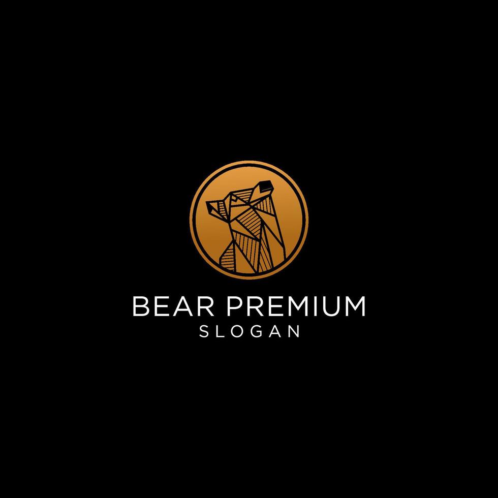 Bear logo icon design vector