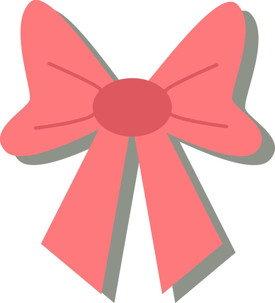 Birthday bow tie, illustration, vector on a white background.