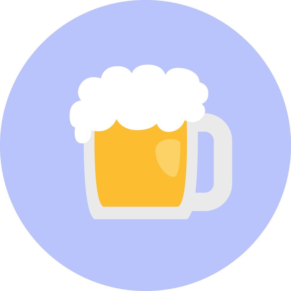 Pint of beer, illustration, vector on a white background.