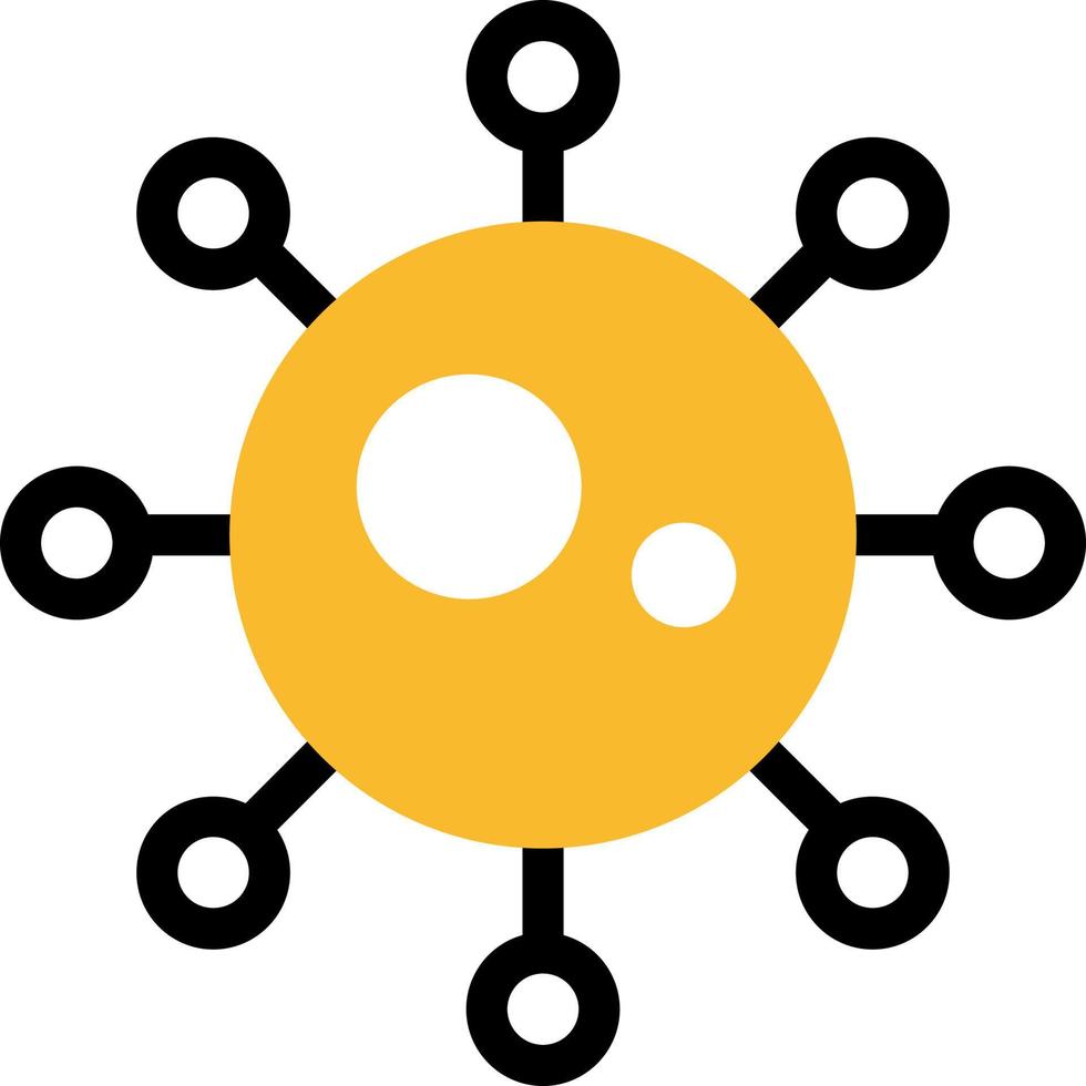 Good bacteria, illustration, vector on a white background.