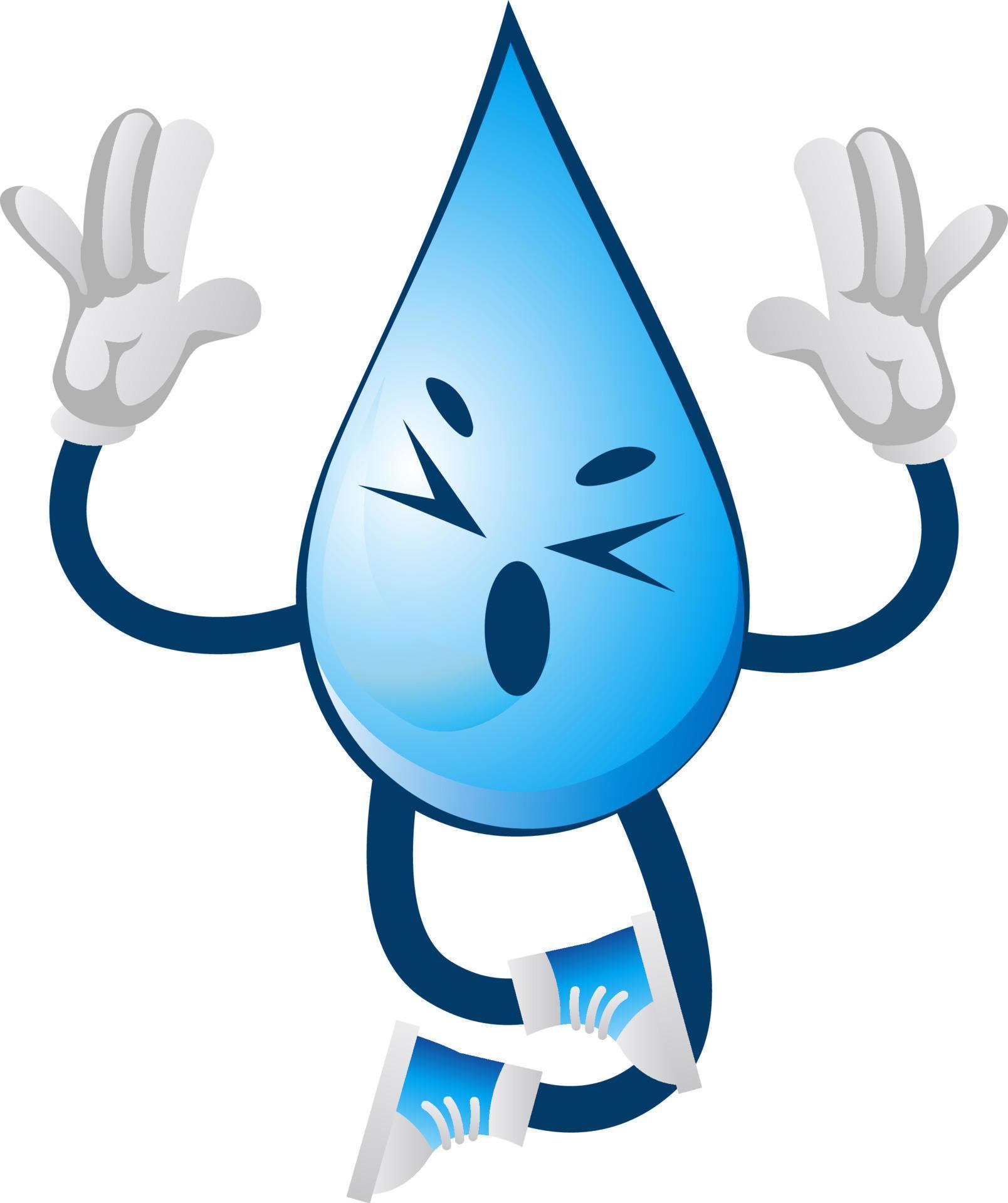 Crazy water drop, illustration, vector on white background. 13623677