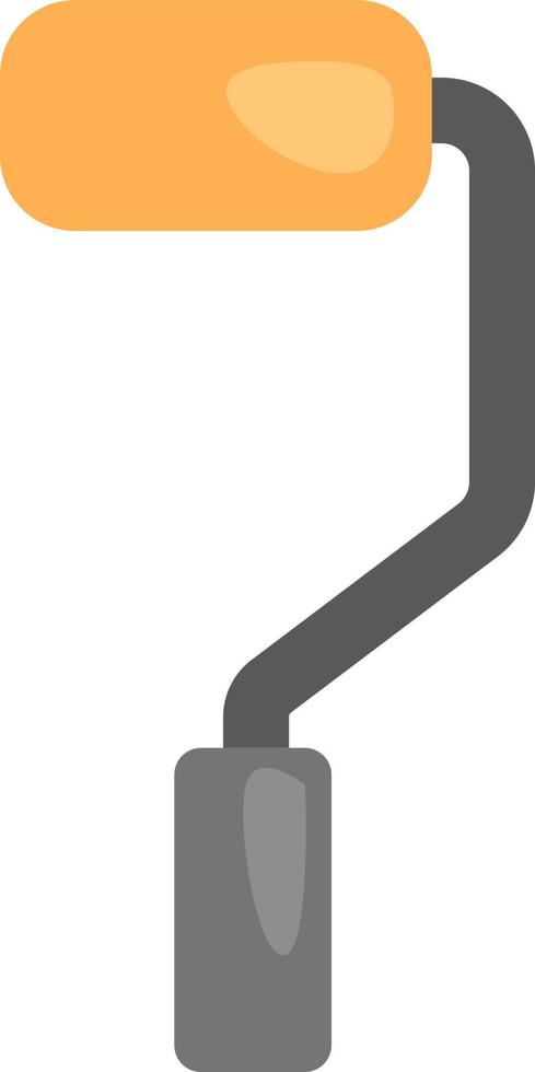 Construction roller, illustration, vector on a white background.