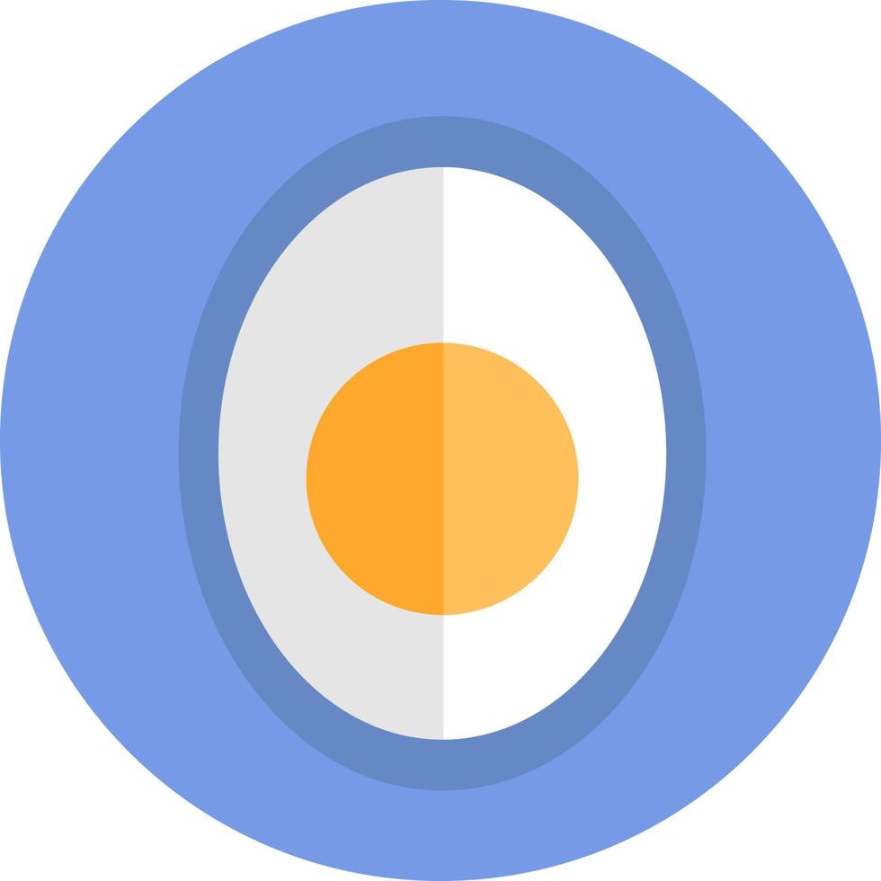 Boiled egg, illustration, vector, on a white background. vector