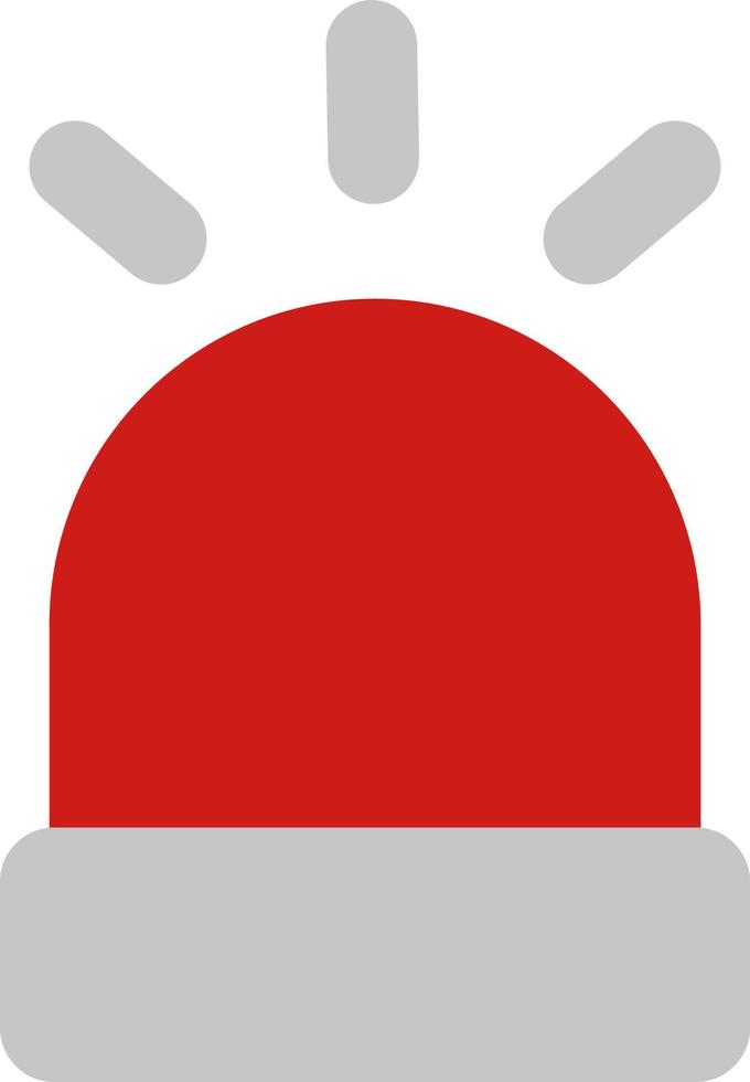 Firefighting red light, illustration, vector on white background.