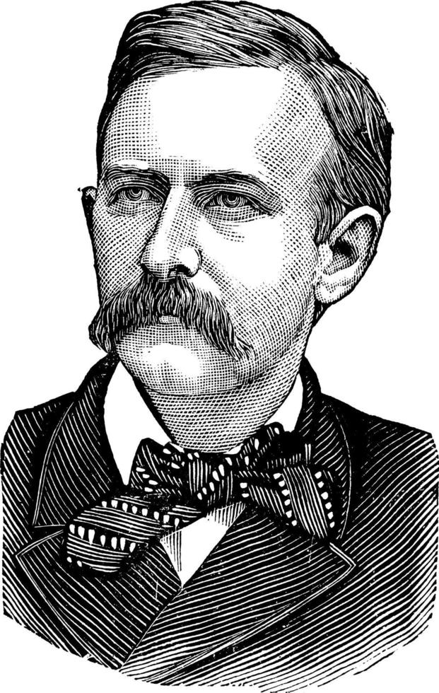 Joseph Benson Foraker, vintage illustration vector