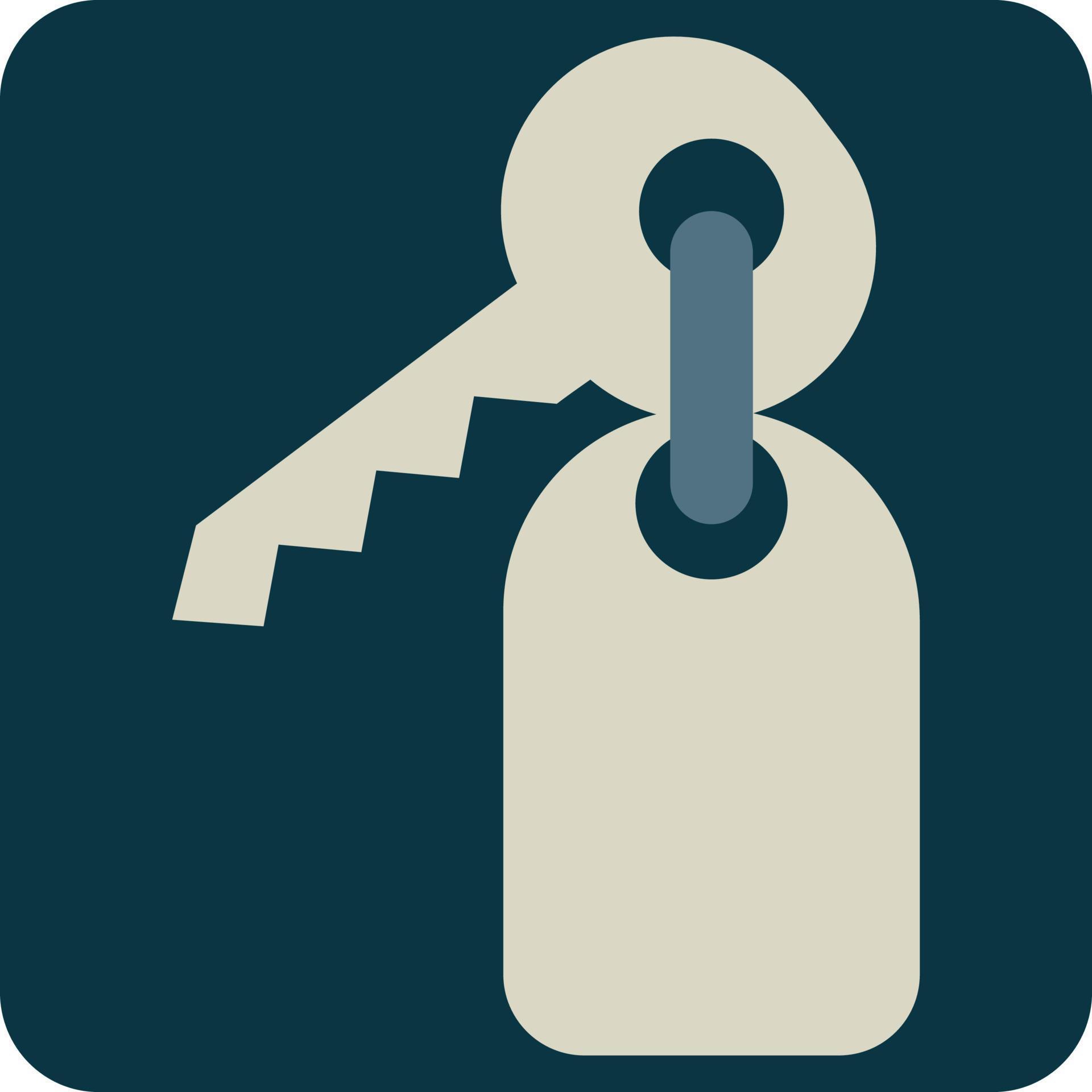 Room service keys, illustration, vector, on a white background