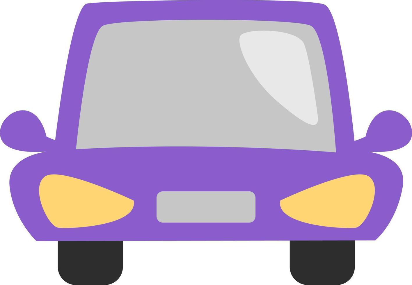 Lilac car, illustration, vector, on a white background. vector