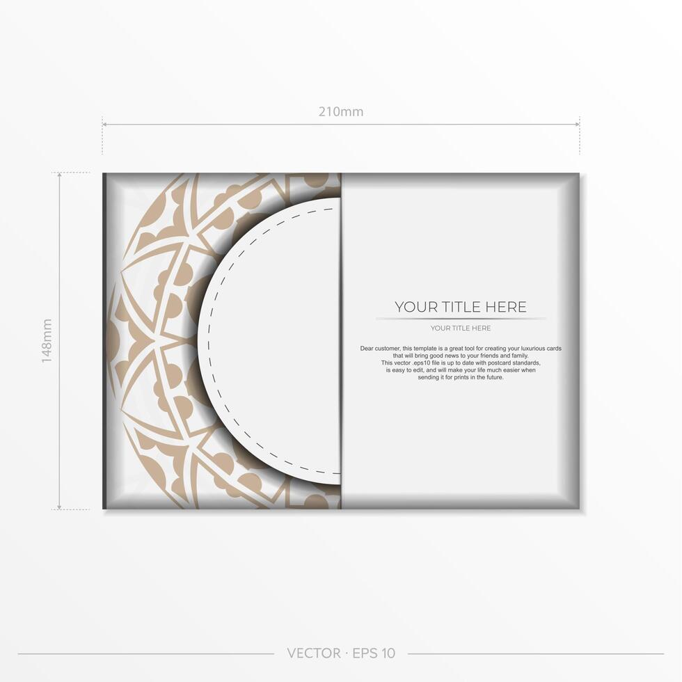 A business card with a circular pattern on it vector