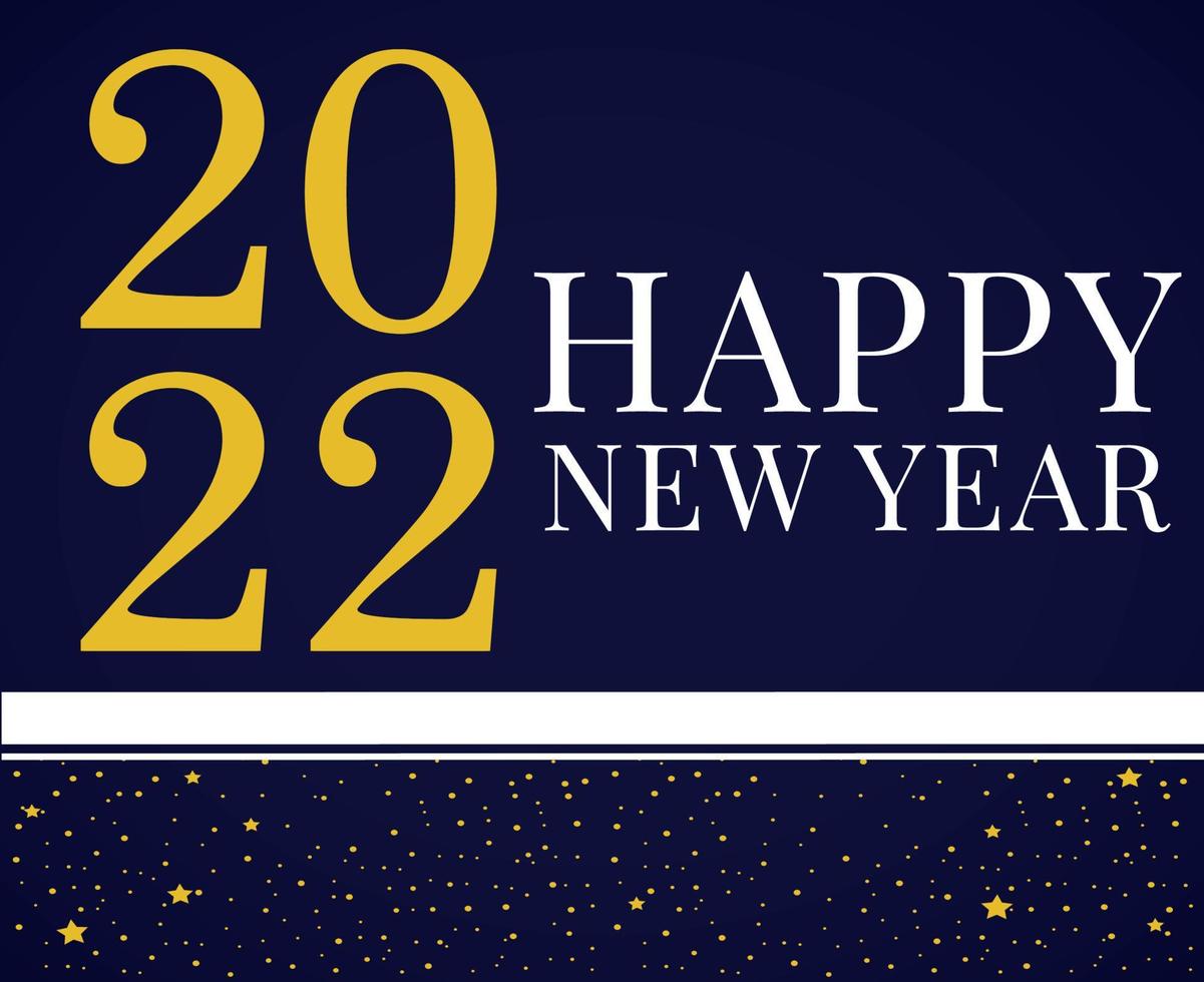 Happy New Year 2022 Vector