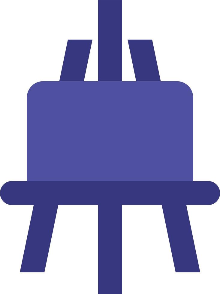 Paint easel, illustration, vector on a white background.