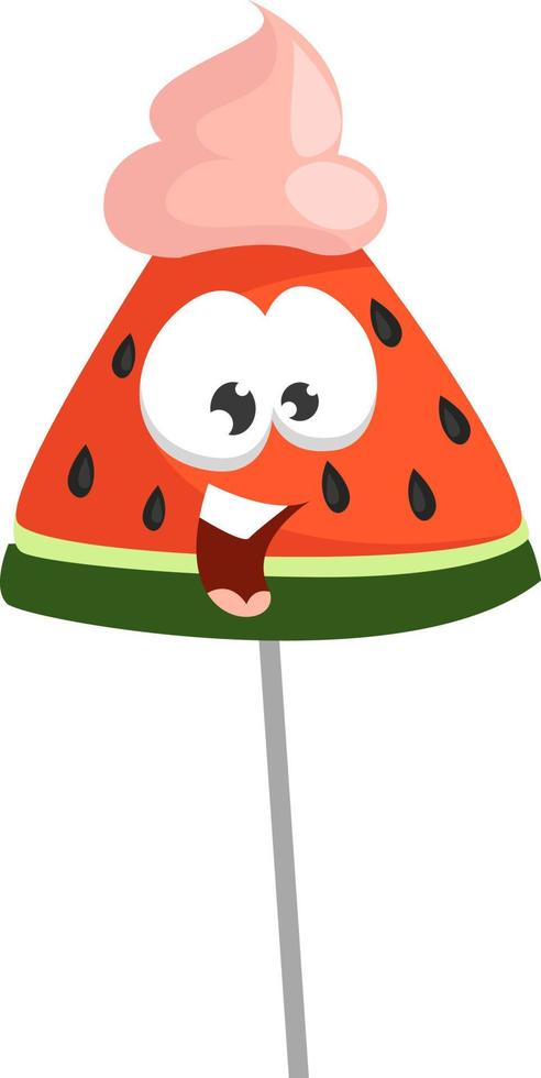 Watermelon candy ,illustration, vector on white background