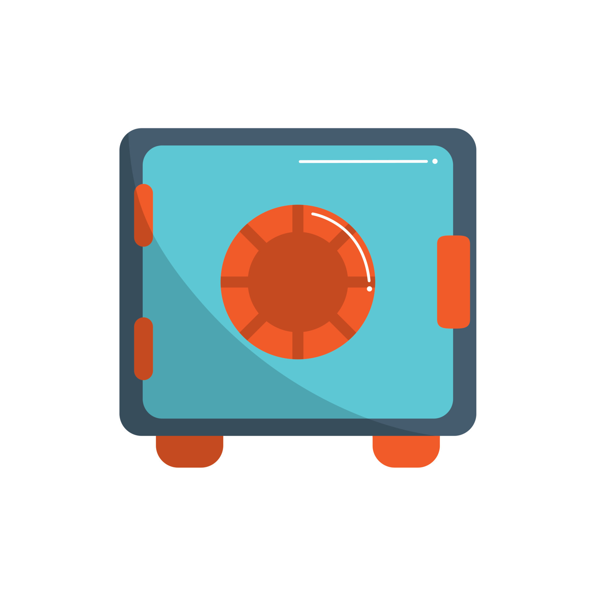 safe box bank money business financial color tone and fill 13627539