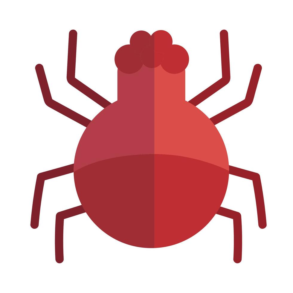 cockroach insect animal in cartoon flat icon style vector