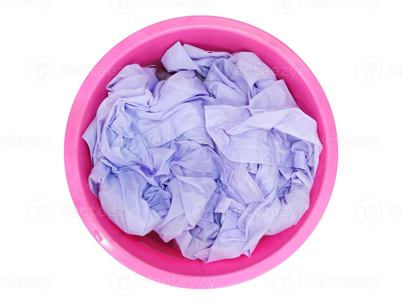 Soak a white cloth in a basin on a white background 13628262 Stock