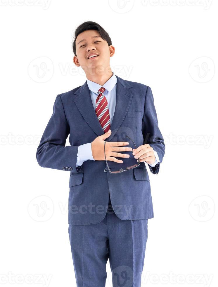 Business men portrait isolated on white background photo