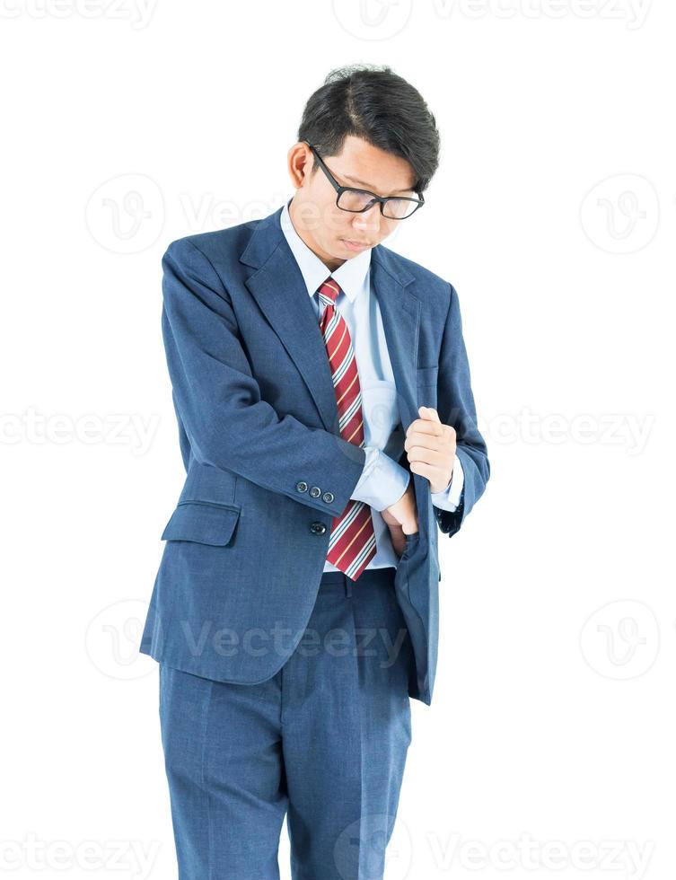 Business men portrait on white photo