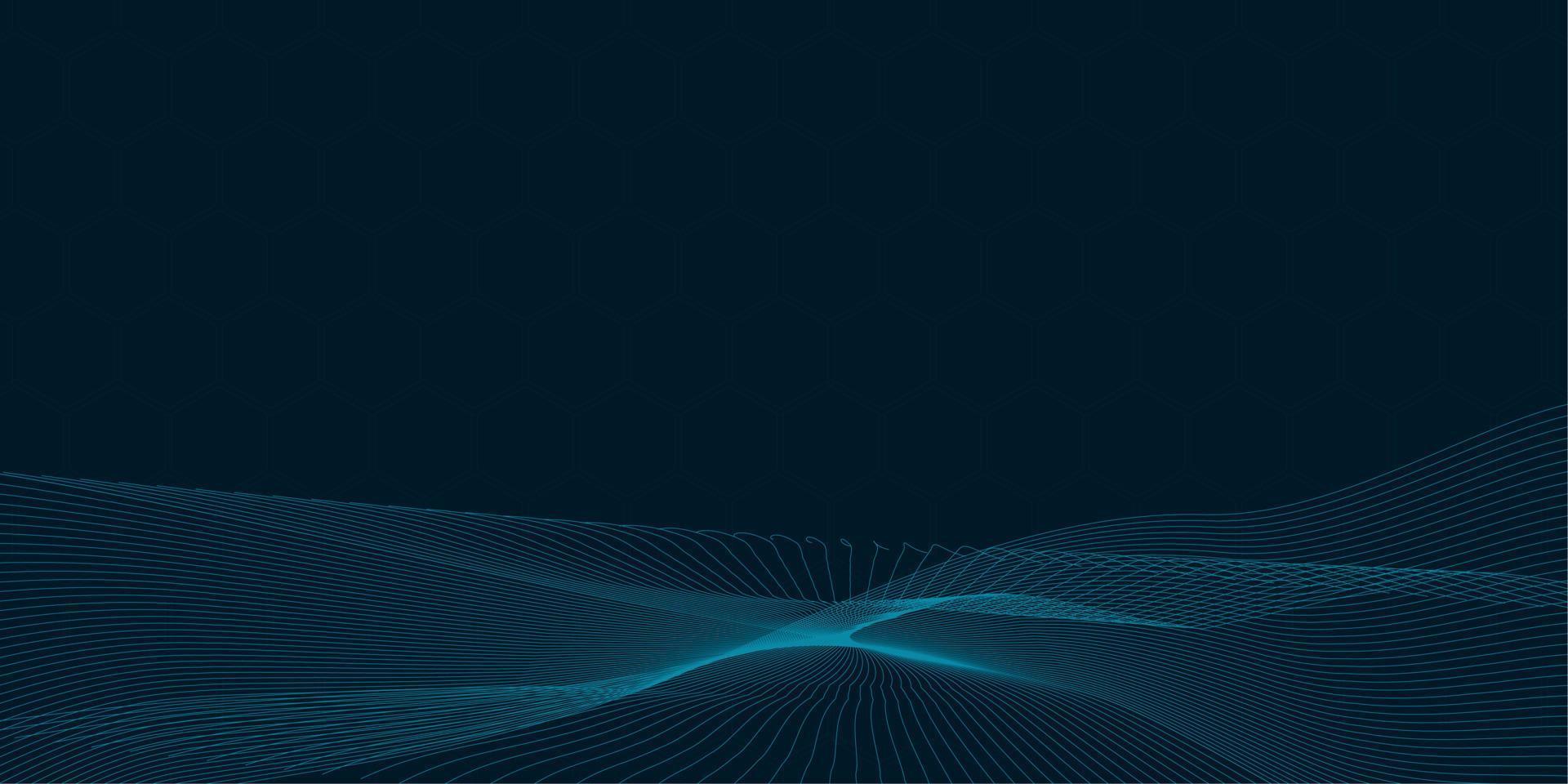 Technology abstract lines and dots connection background. Connection digital data and big data concept. Digital data visualization. Vector illustration