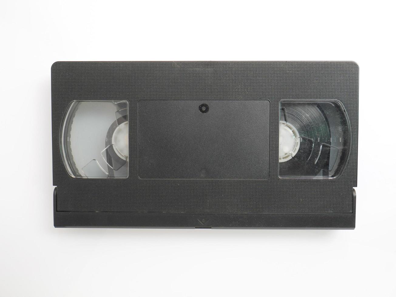 video tape on white background photo