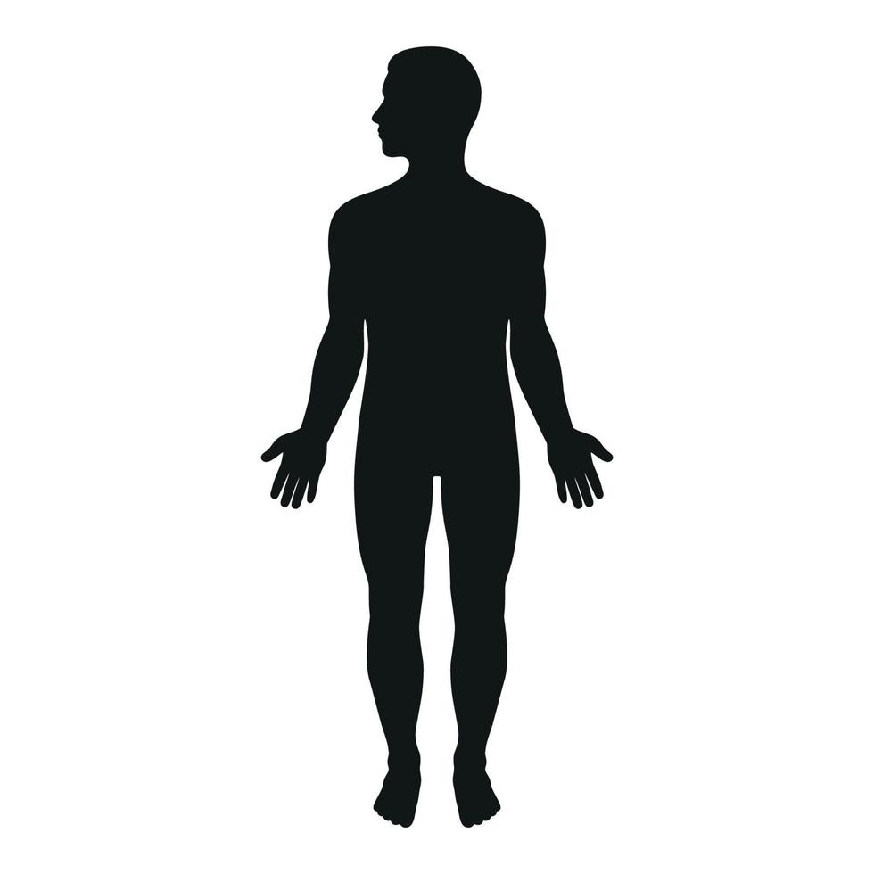 Male silhouette illustration vector