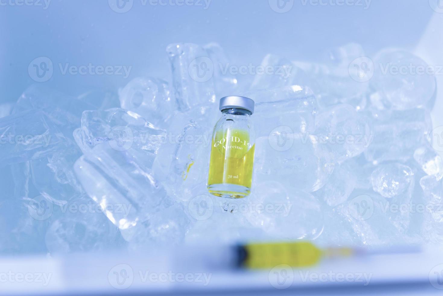 An example of a coronavirus vaccine. photo