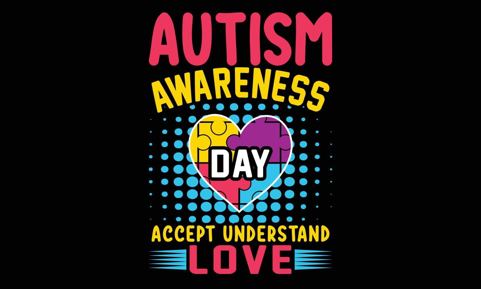 Happy Autism Awareness Day Shirts Design vector