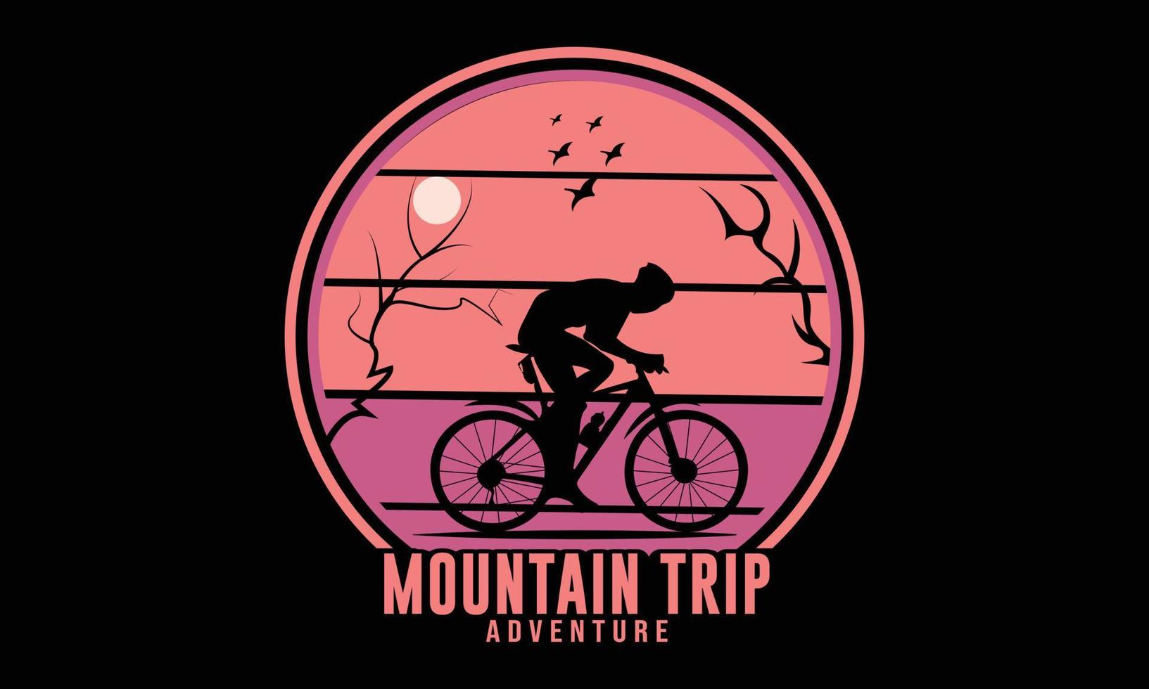 Mountain Trip Adventure Vector and Illustrations T-shirt Design