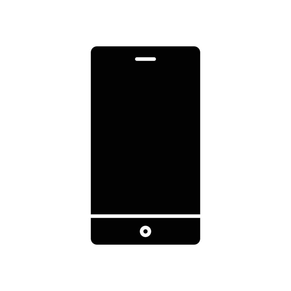 Mobile phone glyph icon illustration. icon illustration related to electronic, technology. Simple vector design editable. Pixel perfect at 32 x 32