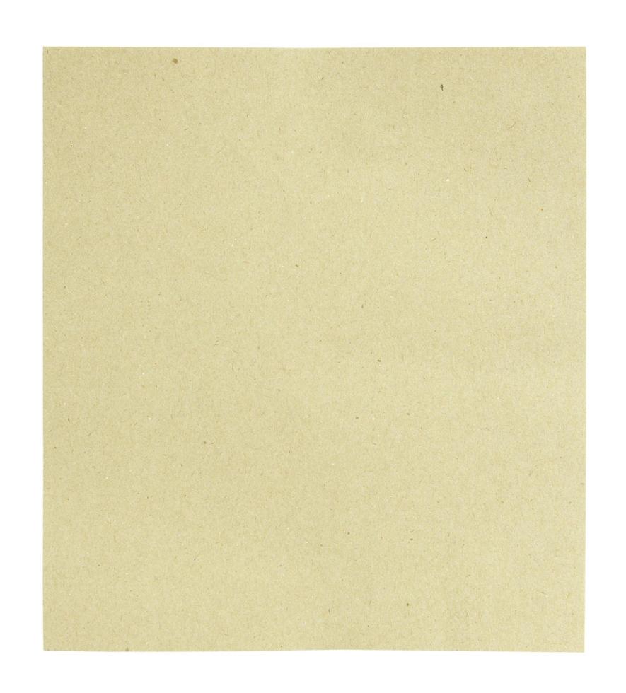 Blank recycle paper isolated photo