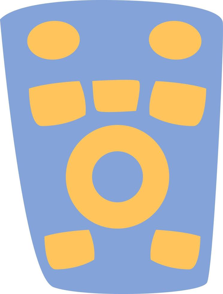 TV remote contoller, illustration, vector, on a white background. vector