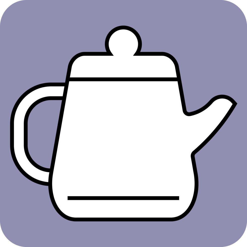 White old kettle, illustration, vector, on a white background. vector
