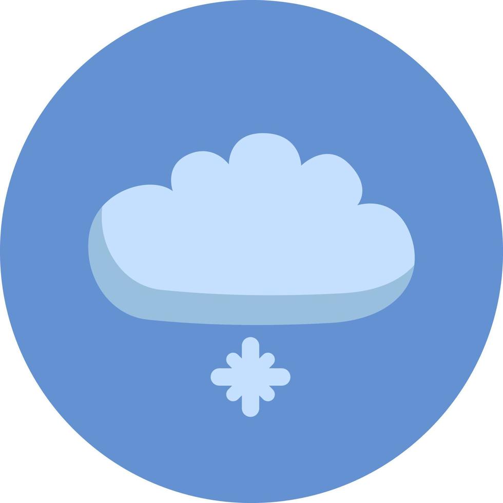 nube de nieve, ilustración, vector sobre fondo blanco.