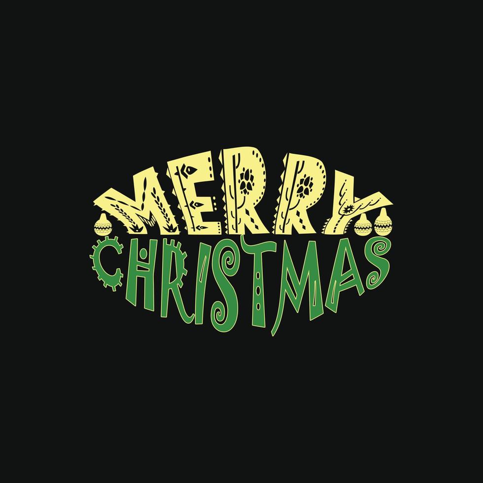 plantilla de camiseta de vector de feliz navidad. gráficos vectoriales, diseño de camisetas navideñas. se puede utilizar para imprimir tazas, diseños de pegatinas, tarjetas de felicitación, afiches, bolsos y camisetas.