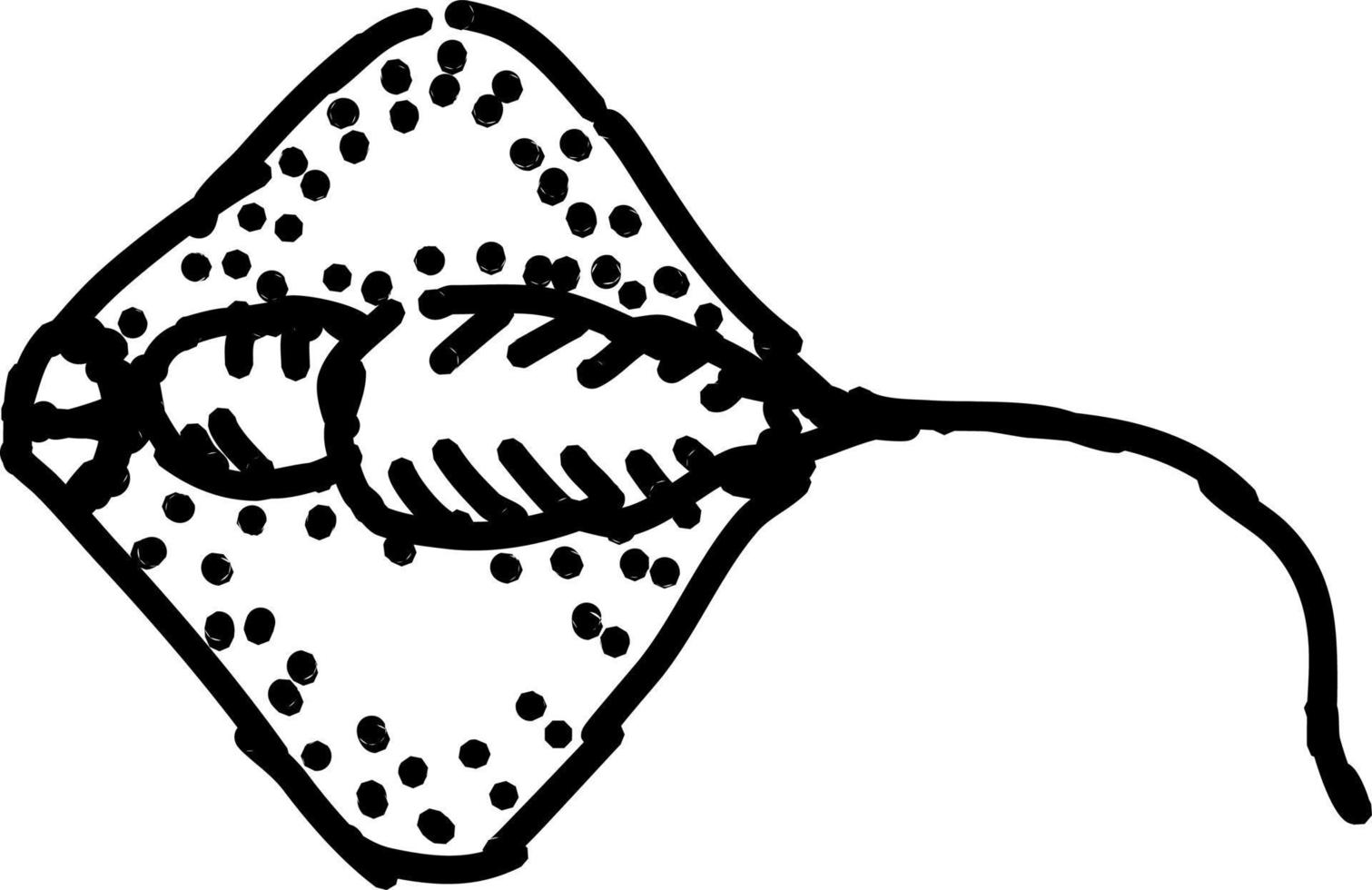 dibujo de peces, ilustración, vector sobre fondo blanco.
