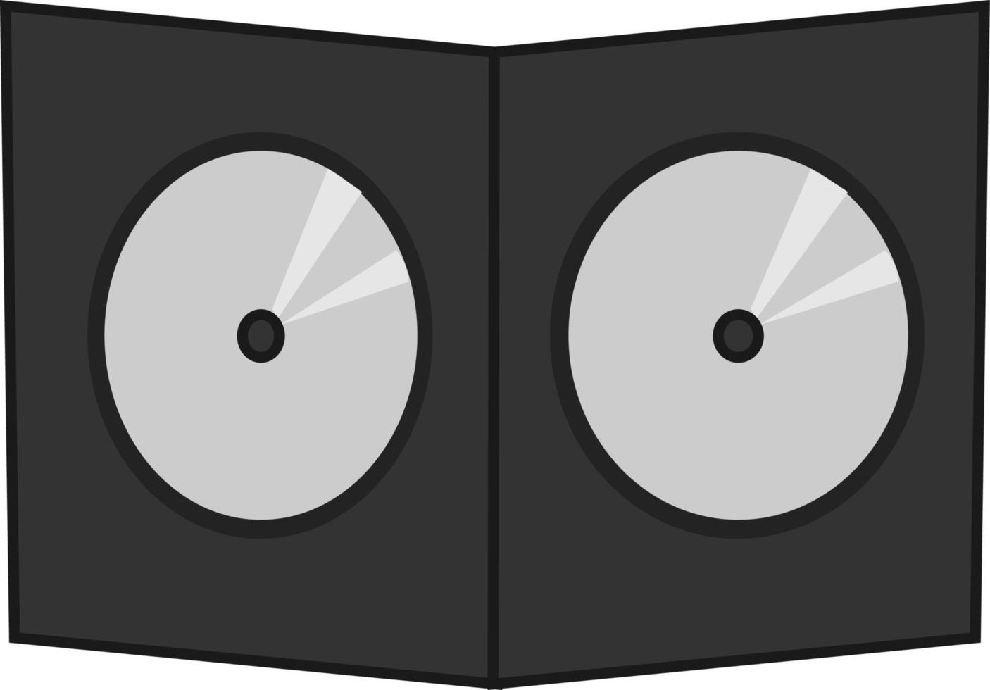 DVD disk, illustration, vector on white background.