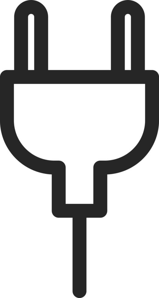 Electric plug, illustration, vector on a white background.