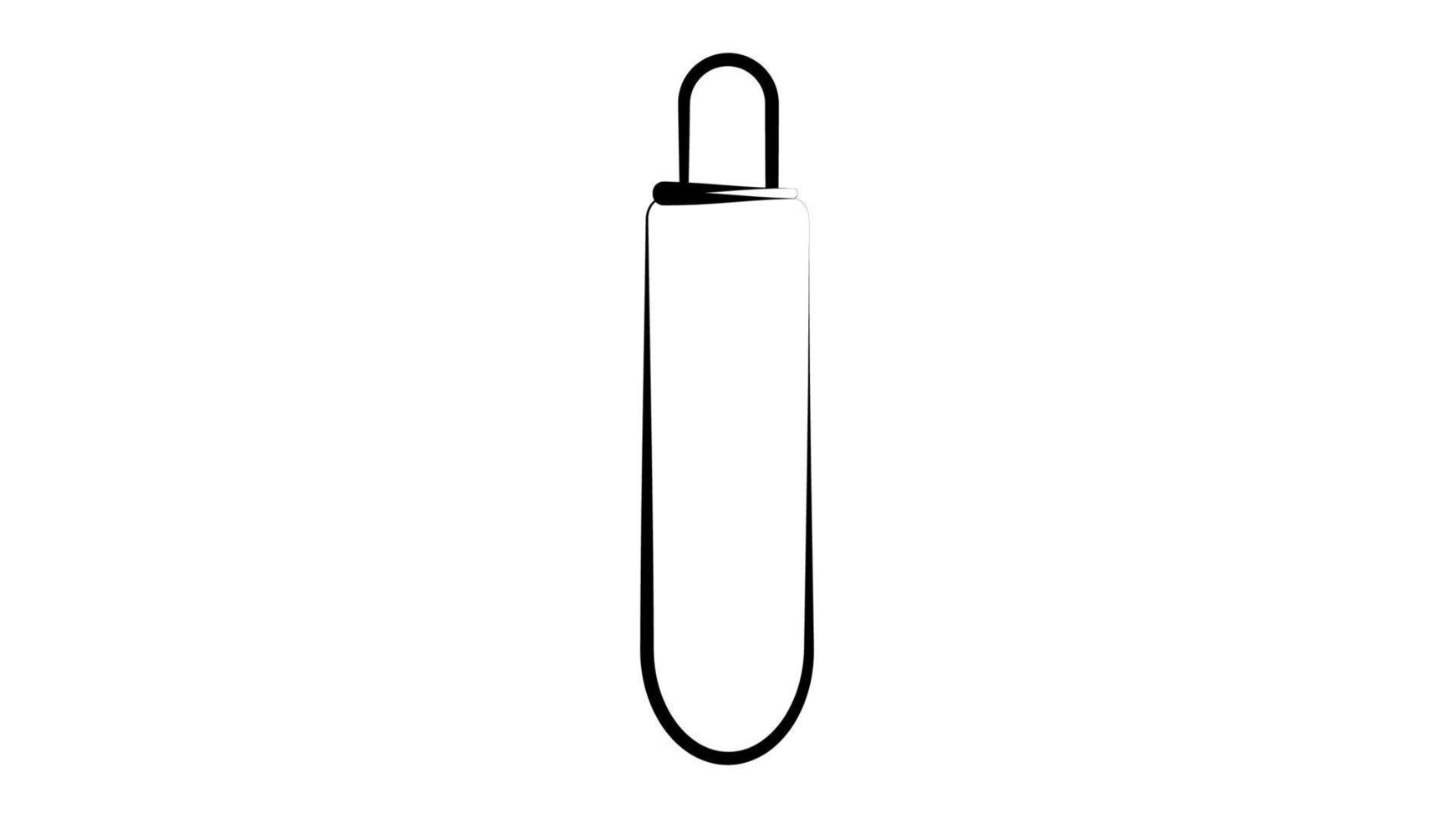 hot dog on white background, vector illustration. vertical bun with a hole, inside a sausage. thin French hotdog. a quick snack with sandwiches. fast food food