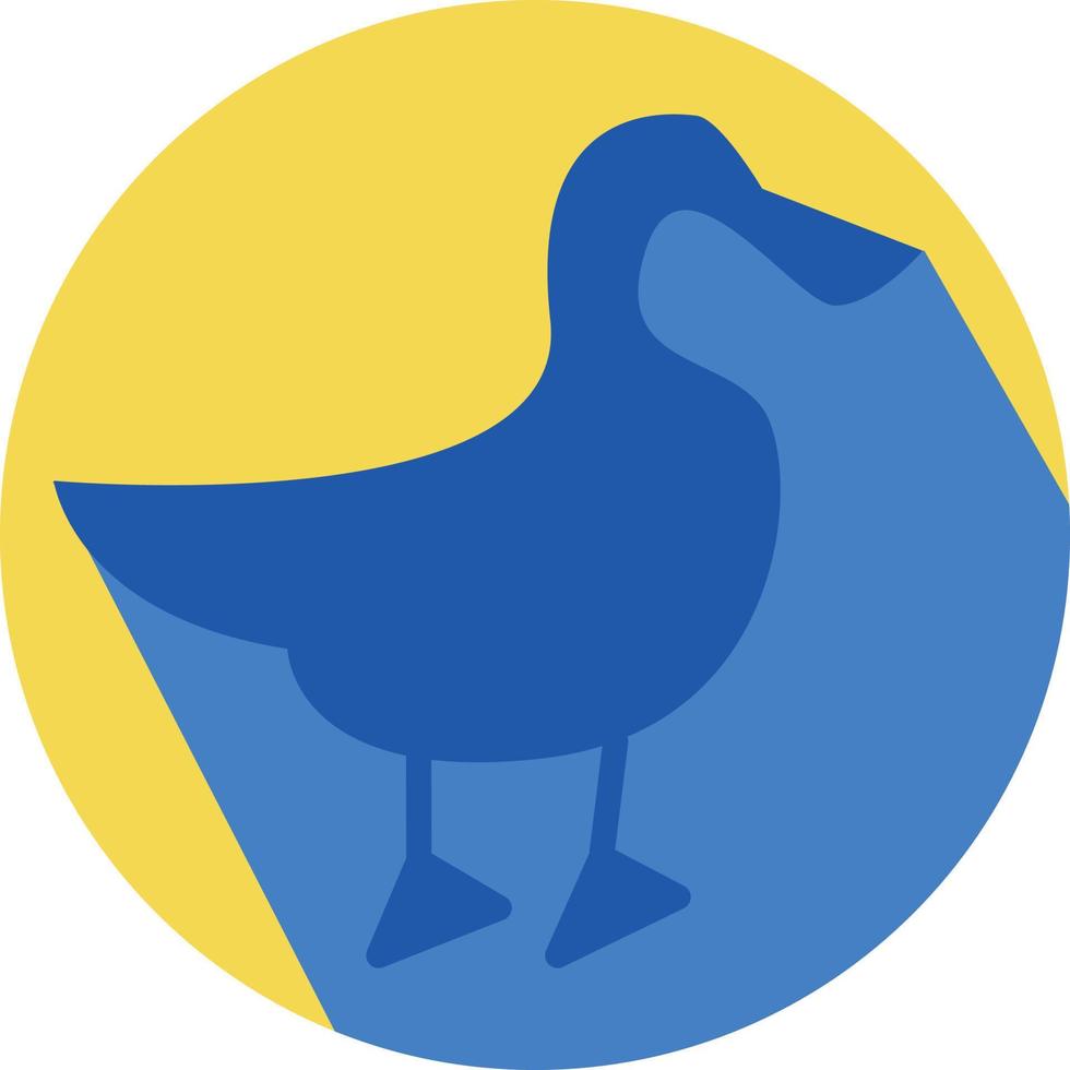 Blue duck, illustration, vector on a white background. 13632118 Vector