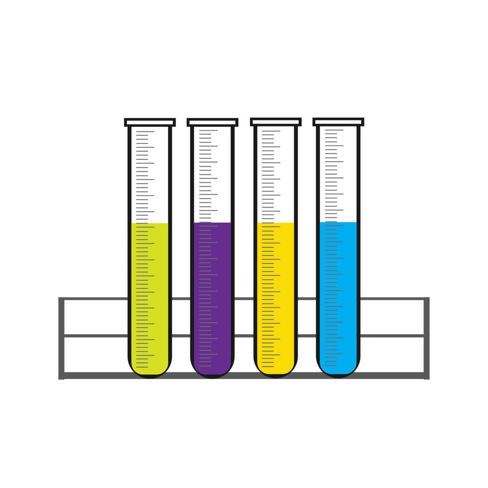 vector de icono de vidrio de laboratorio