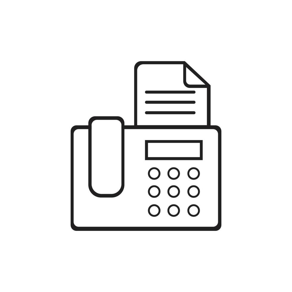 fax machine Logo Template vector icon design 13632432 Vector Art at