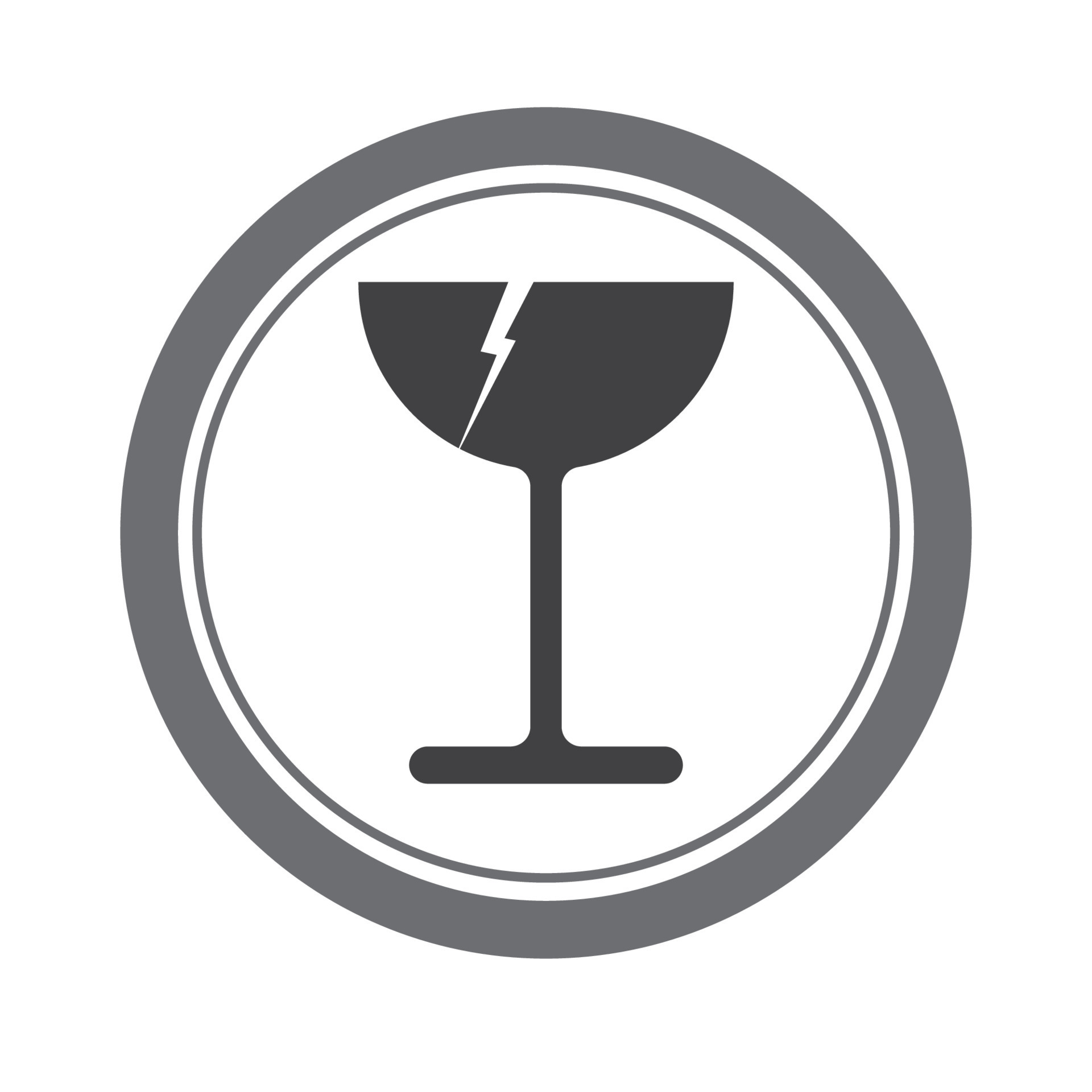 fragile glass logo 13632485 Vector Art at Vecteezy